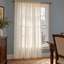 Beige Floral Crochet Lace Curtain Panel - styled product view