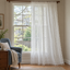 Boho White Crochet Tassel Curtains - product view 1
