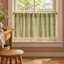 Green Boho Farmhouse Kitchen Cafe Curtains - styled product view