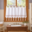 White Short Cafe Curtain - styled product view