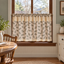 Green Leaf Print Cafe Curtain - styled product view