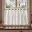 Rose Embroidered Cafe Curtain - product view 1