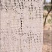Beige Crochet Cafe Valance