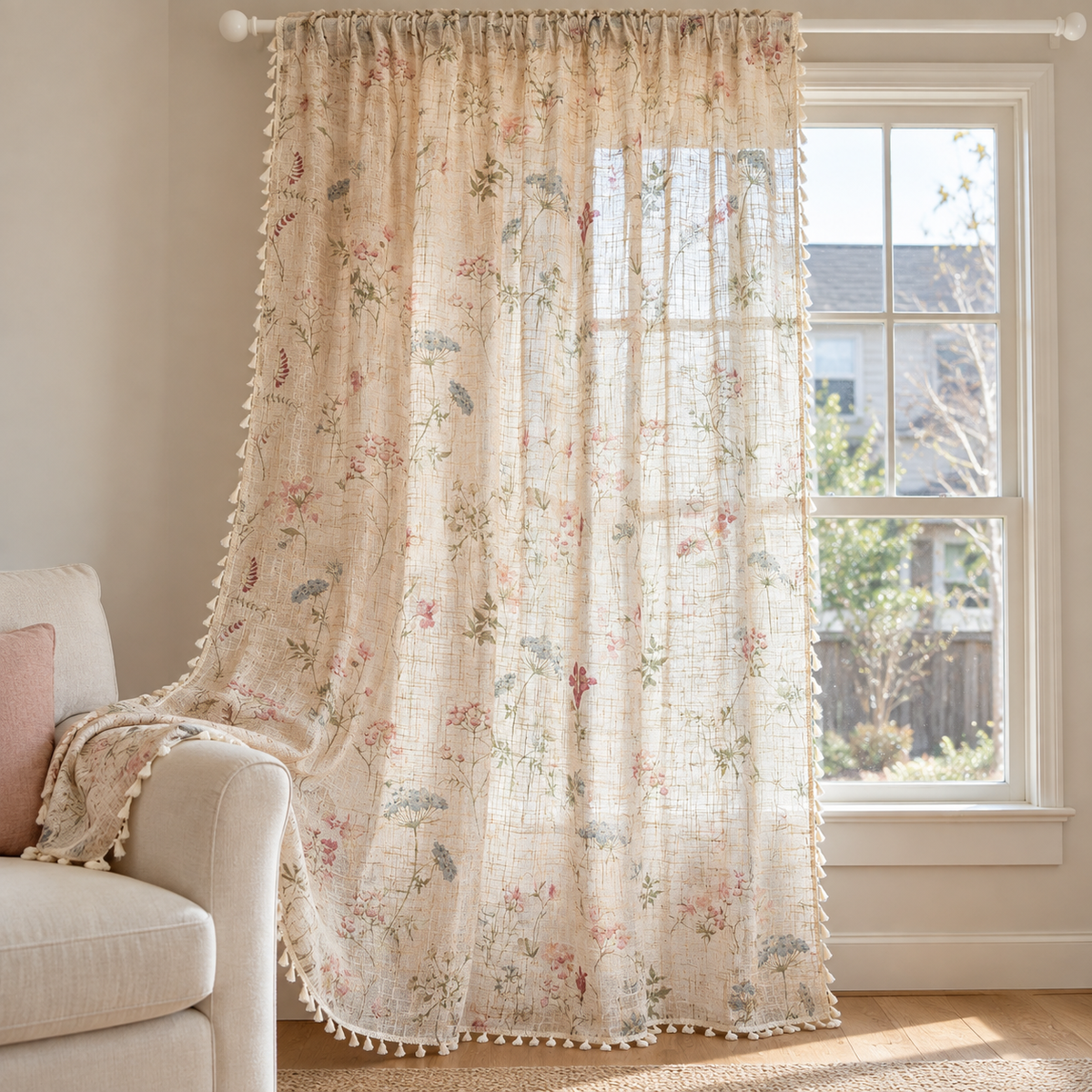 Floral curtain - hero Main image