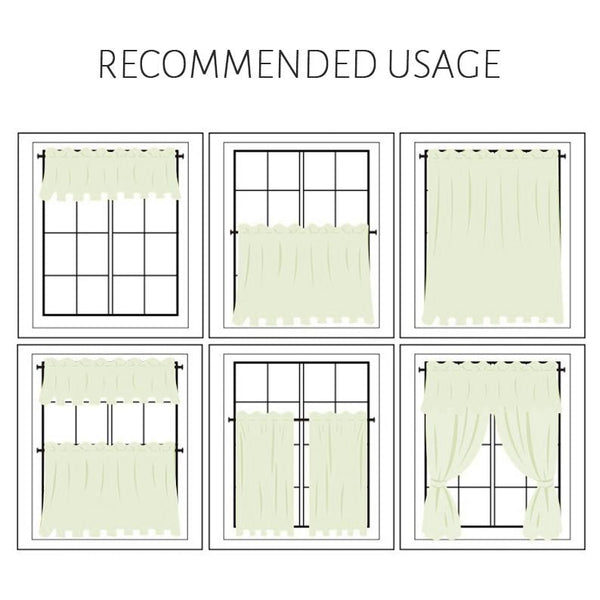 Linen Tie-Up Farmhouse Curtain Panel – product detail view 11