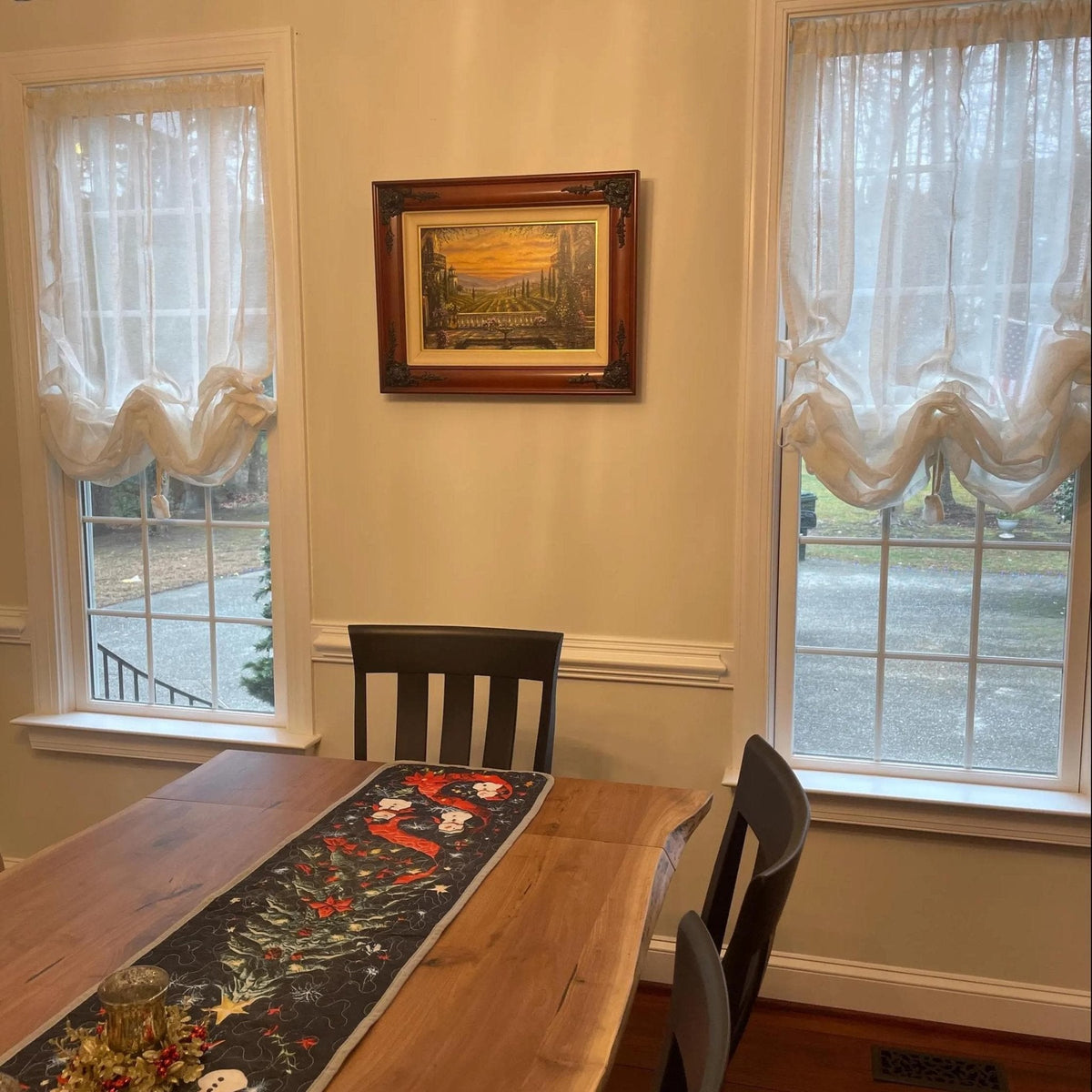 Linen Tie-Up Farmhouse Curtain Panel – alternate product view