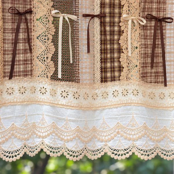Boho Lace Fringed Curtain Valance - product view 5