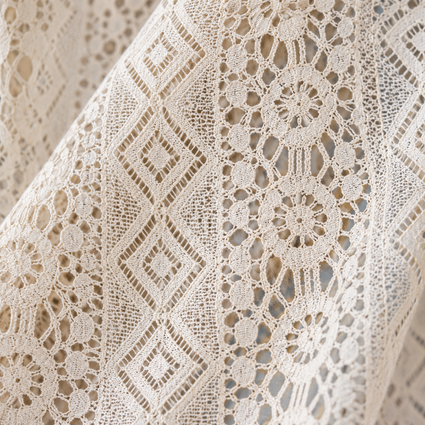Sheer Farmhouse Curtain Panel - fabric detail