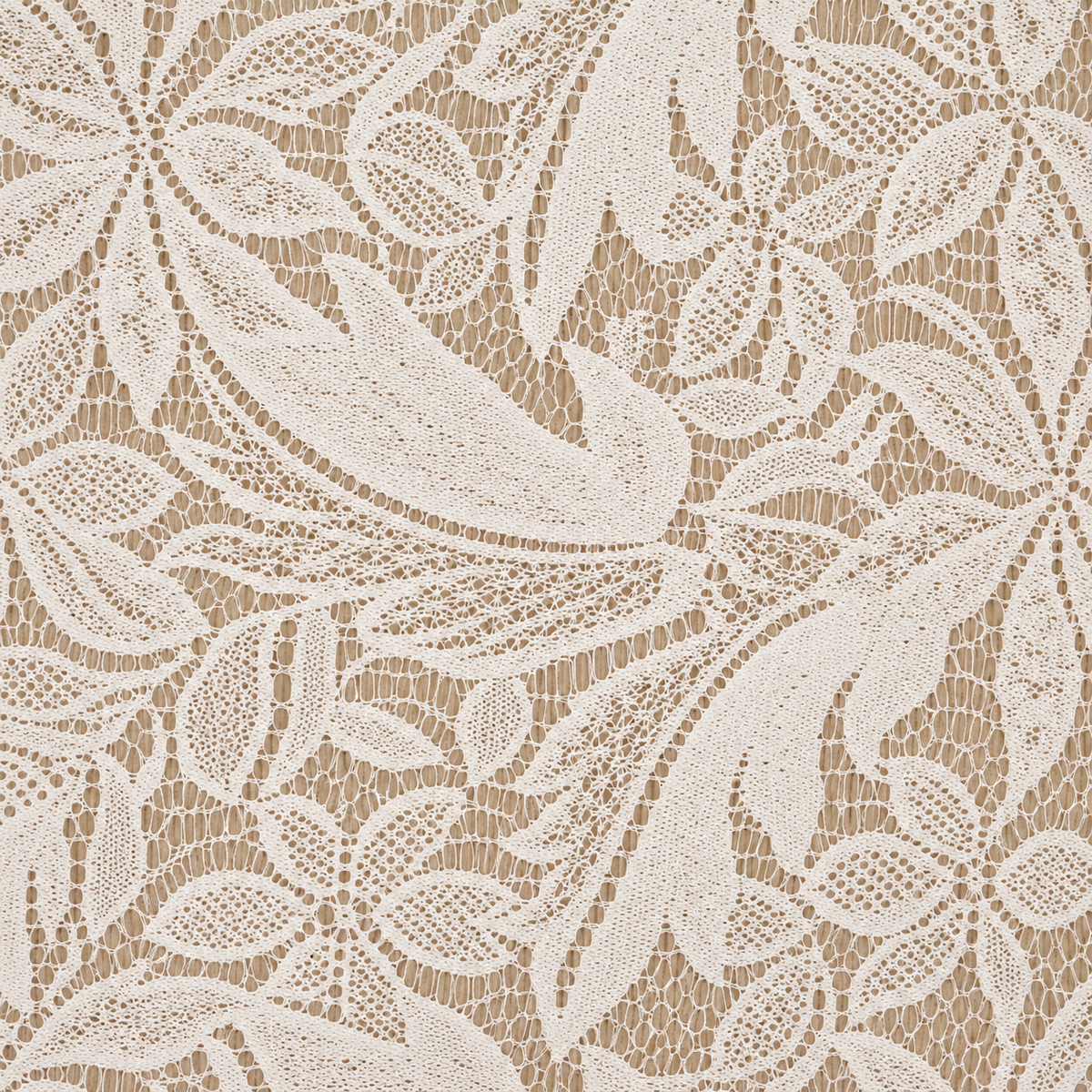 French Country Embroidered Lace Cafe Curtain - fabric detail