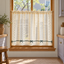 Woven Cafe Curtain for Cabinets and Doorways - styled product view