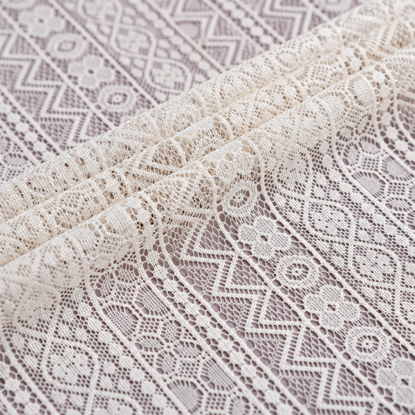 Light-Filtering Farmhouse Curtain Panel - fabric detail
