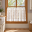 Tufted Floral Cafe Curtain Panel - styled product view