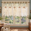 Crochet Lace Cafe Valance - styled product view