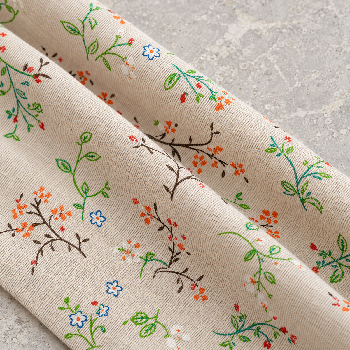 Floral Farmhouse Cafe Curtain — product view 5